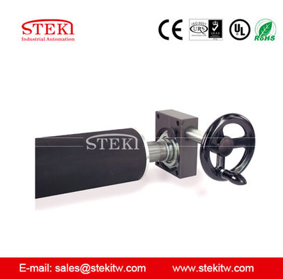 STEKI 블랙 고무 컨베이어 롤러 100mm 샤프트 지름 컨베이어 시스템에 적합