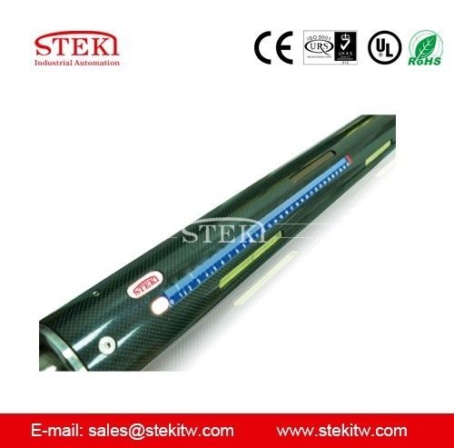 블랙 옥시드 코팅 STEKI 2024 3&quot; 슬라이딩 타입 에어 샤프트 알루미늄 몸체 30mm 정면 끝 L1 1600mm L3 1920